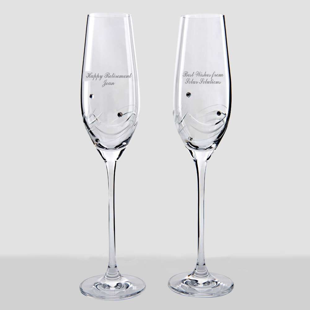 Champagne Flute for Retiree - Design: RETIRED