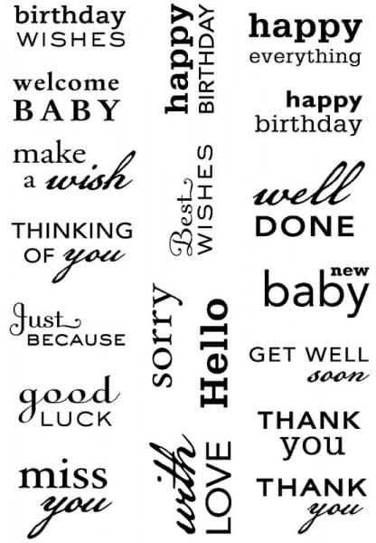 Art Stamps - PA Big Sentiments Clear Stamps