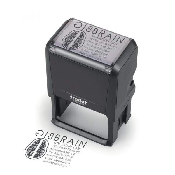 Trodat Self-inking Printy 4927 | Custom Rubber Stamp | Name &amp; Address Stamp | 58x37mm - 9 Lines