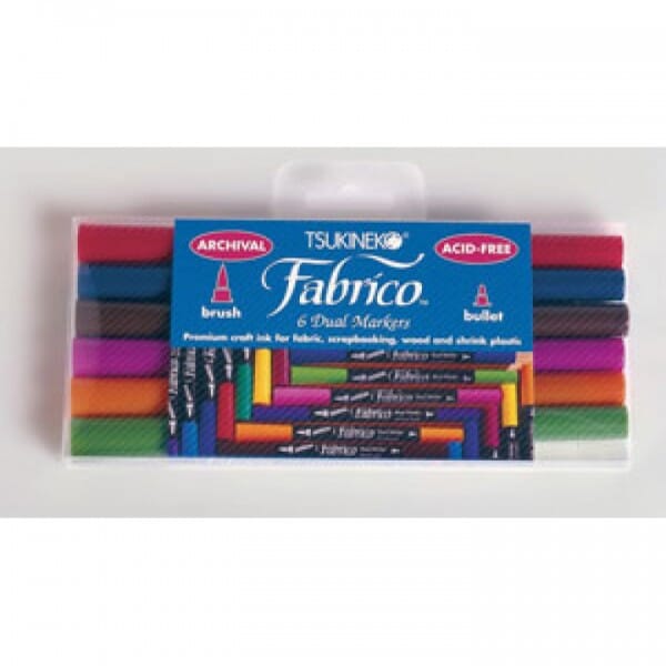 Tsukineko - Fabrico Marker 6 Colour Set