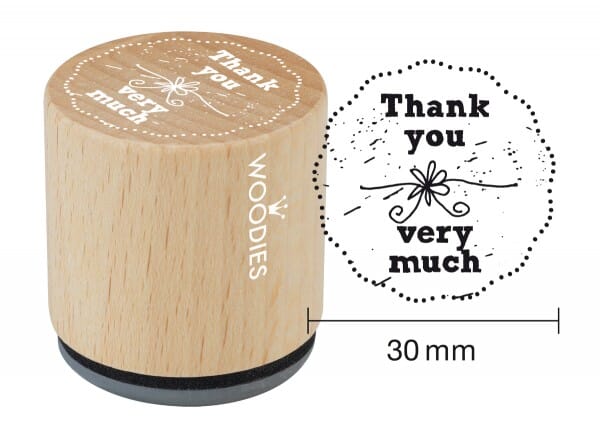 Woodies stamp Thank you very much