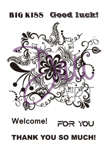 DaliArt - DaliART Clear Stamp Mehndi Floral