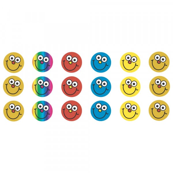 Round Mini Stickers - smiley faces