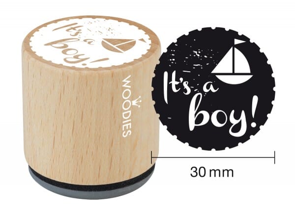 Woodies stamp It's a boy
