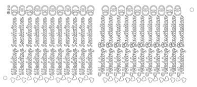 JEJE Peel-offs - Wedding Invitation S/S
