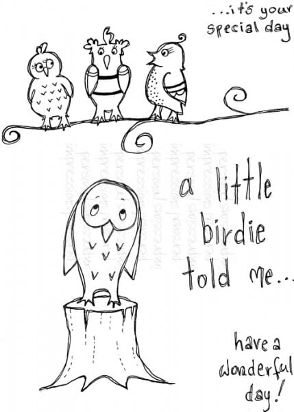 Lindsay Mason Designs - Little Birdies - Clear Stamp