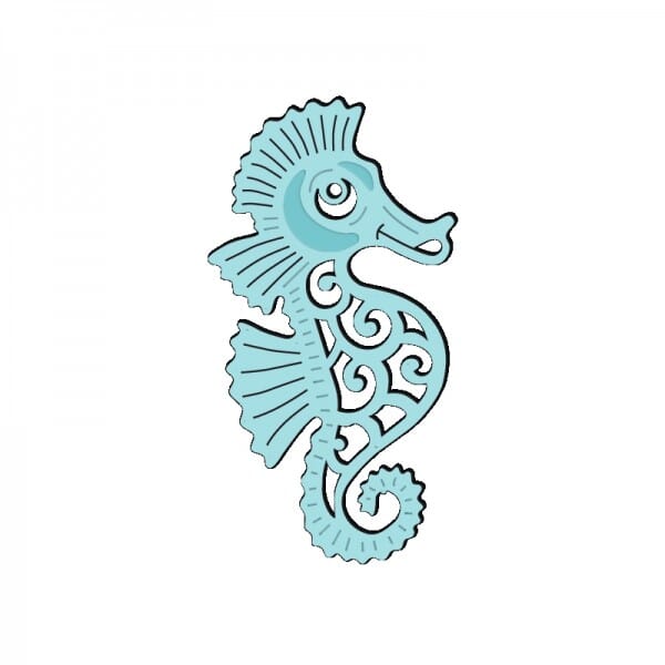 Sue Dix Designs - Stylish Seahorse Mini Dies