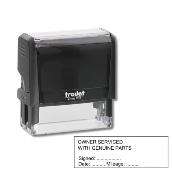 Owner Serviced Mechanic Stamp