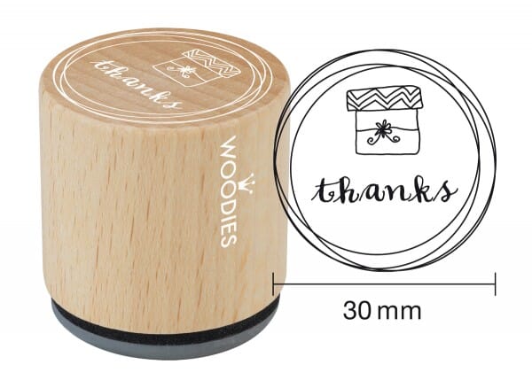 Woodies stamp Thanks