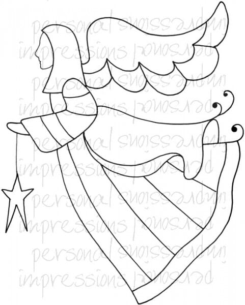 Lindsay Mason Designs - Zendoodle Angel A6 Clear Stamp