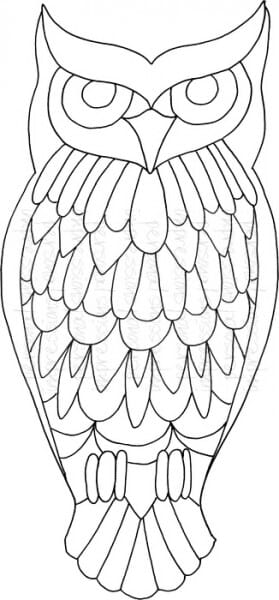 Lindsay Mason Designs - Zendoodle Big Owl - Clear Stamp