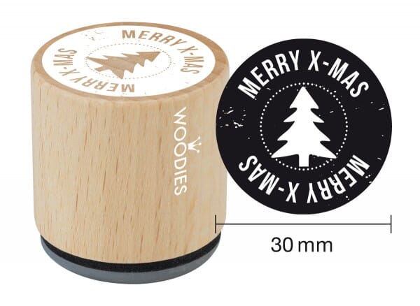 Woodies stamp Merry X-mas