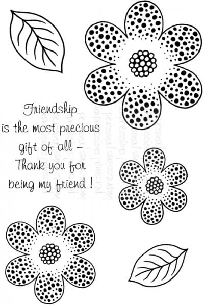 Art Stamps - SD Dotty Daisy - Clear Stamp