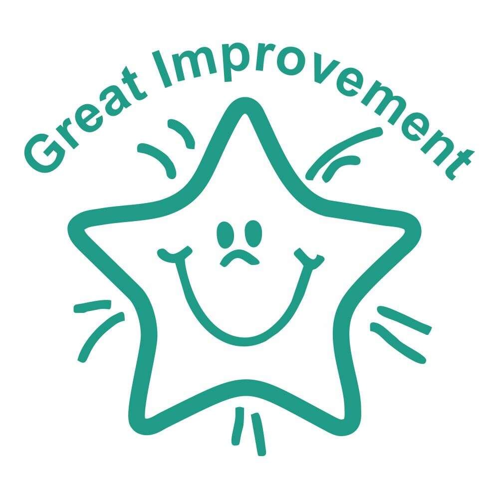Teacher Stamp - GREAT IMPROVEMENT | stamps4u.co.uk