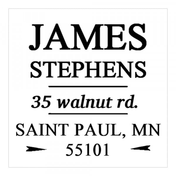 Monogram stamp squared - No  64