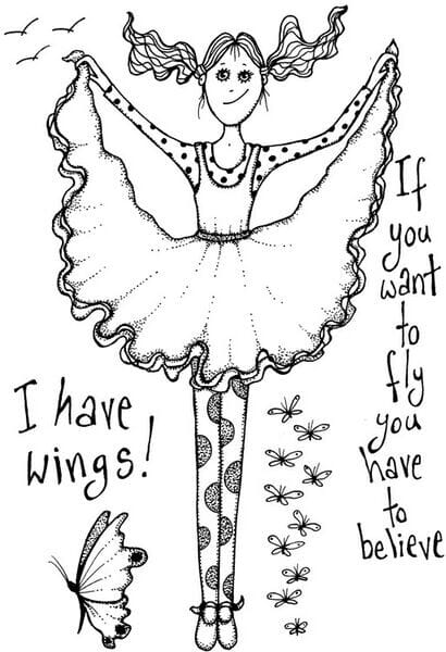 Lindsay Mason Designs - I can fly Clear Stamp