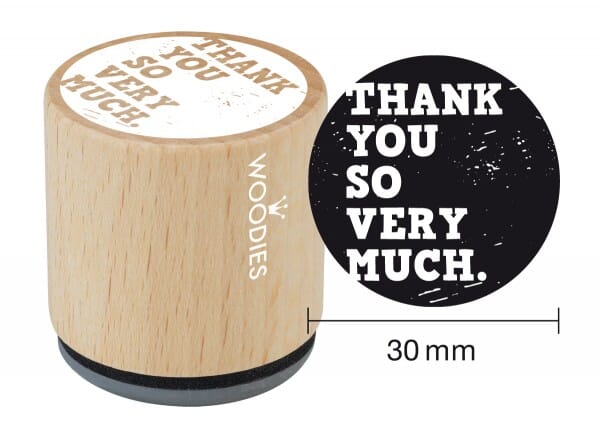 Woodies stamp Thank you so very much