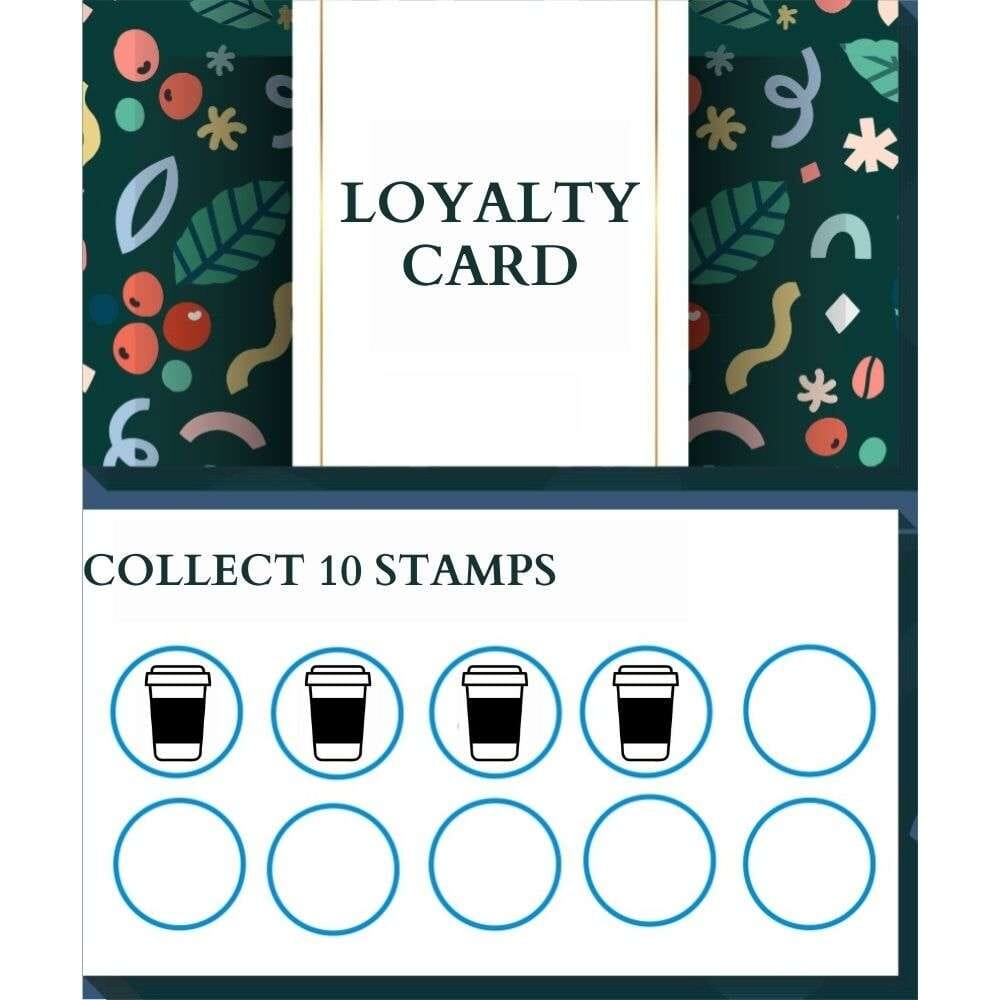 Coffee Cup Loyalty Card Stamp - 11x11mm | Stamps4u.co.uk