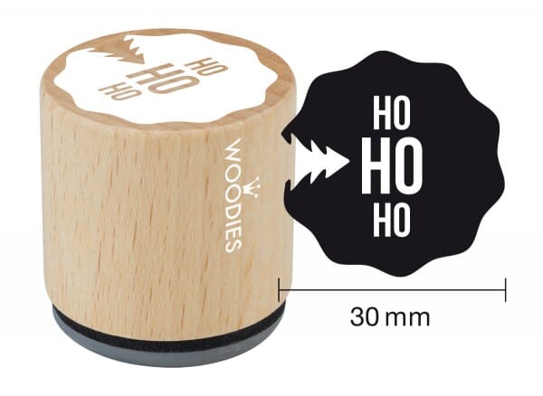 Woodies stamp Ho Ho Ho