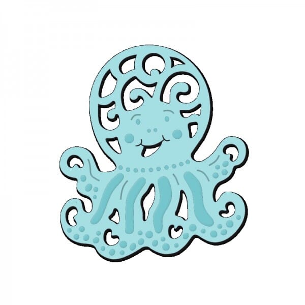 Sue Dix Designs - Playful Octopus Mini Dies