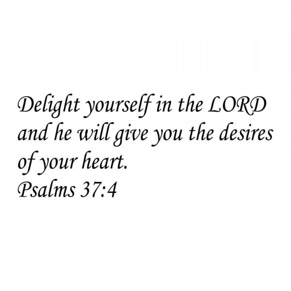 Craft Stamp - Psalms 37:4
