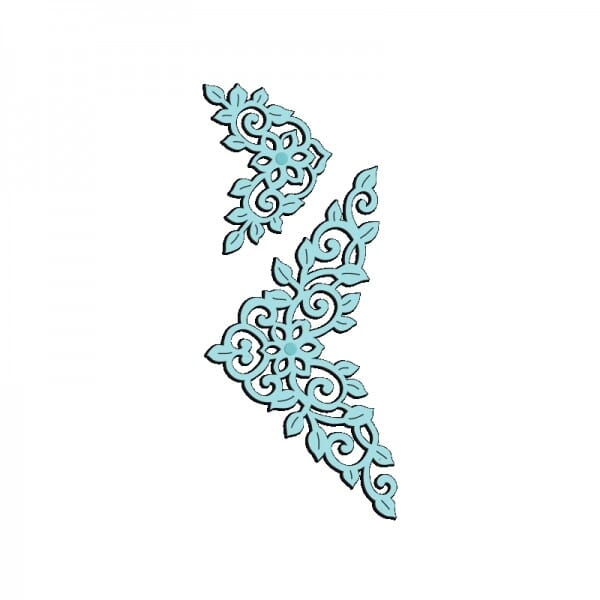 Sue Dix Designs - Leafy Corners Sweet Dixie Die