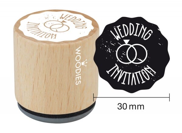 Woodies stamp Wedding invitation 2