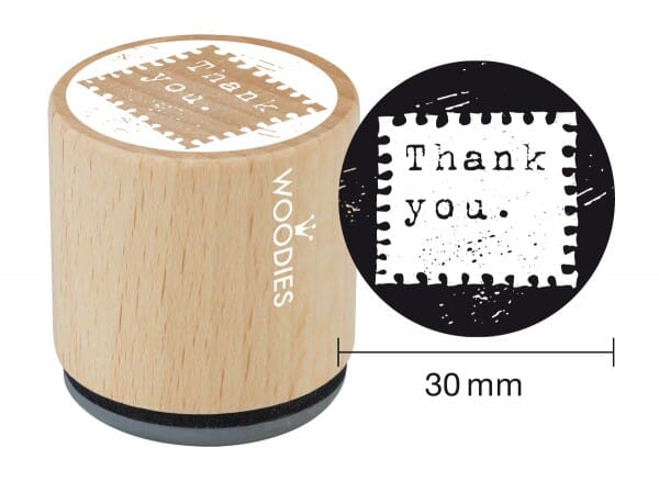 Woodies stamp Thank you