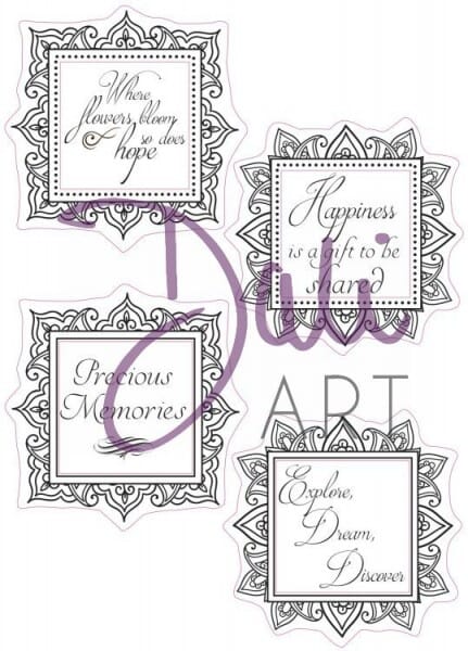 DaliArt - DaliART Clear Stamp Square Frame - Precious Memories