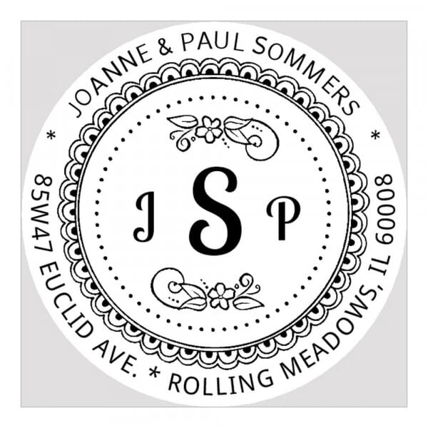 Monogram seal round - No  21