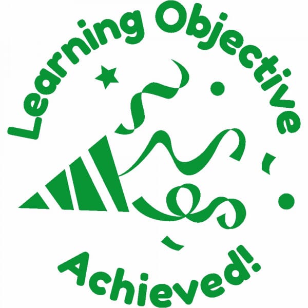 Teacher Marking Stamp - Objective Achieved | Stamps4u.co.uk