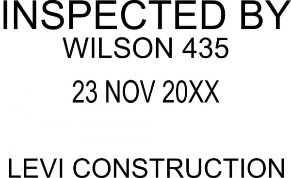 Customised Quality Control Inspection Date Stamp - Inspected By