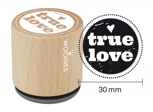 Woodies stamp True love