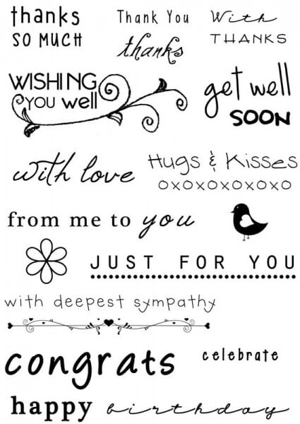 Sweet Dixie - MM Its all in the words Clear Stamps