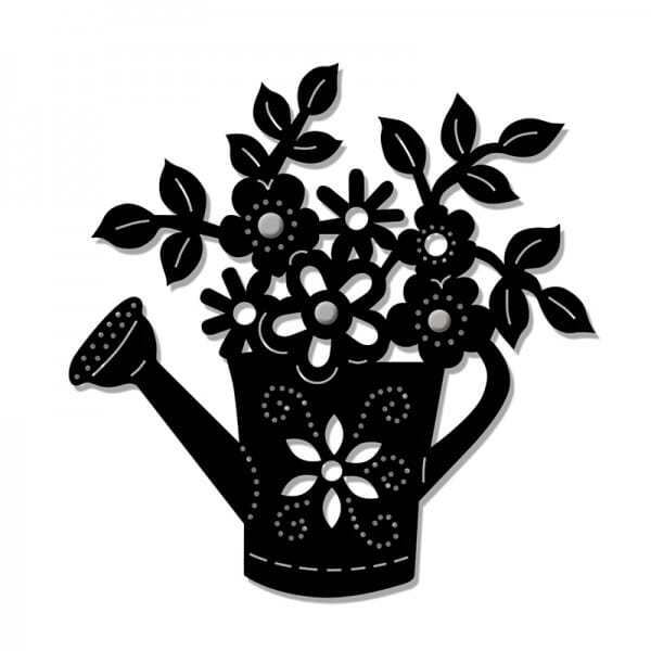 Sue Dix Designs - Floral Watering Can Sweet Dixie Die Summer Collection