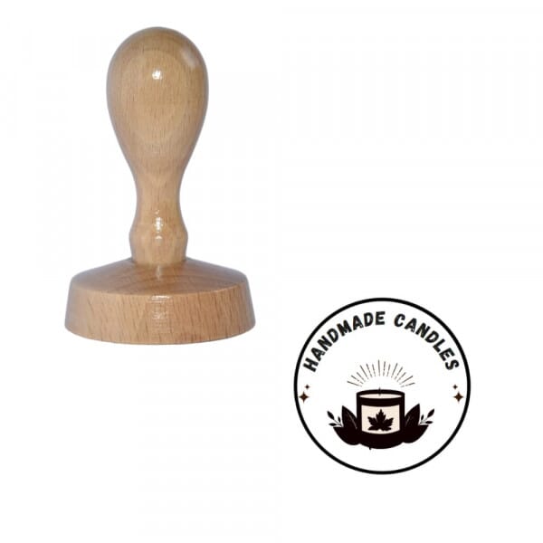 Trodat Wooden Stamp 80mm Round