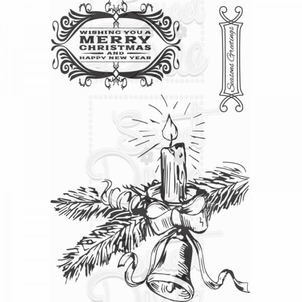 Kath Halstead Designs - Christmas Bough Clear Stamp A6