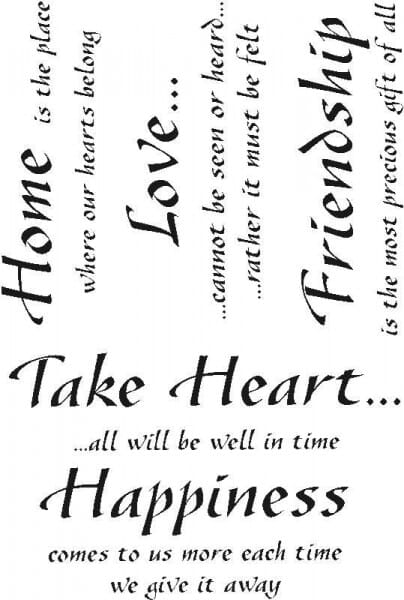 Lindsay Mason Designs - LM Messages Set 1 Clear Stamps