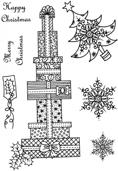 Sue Dix - Huge Stack of Presents Clear Stamp