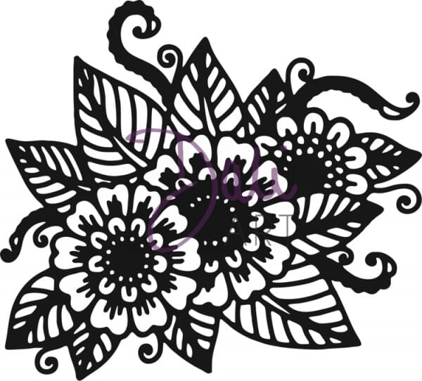 DaliArt - DaliART Clear Stamp Henna Floral