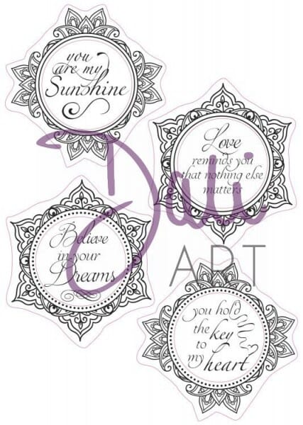 DaliArt - DaliART Clear Stamp Circular Frame - My Sunshine