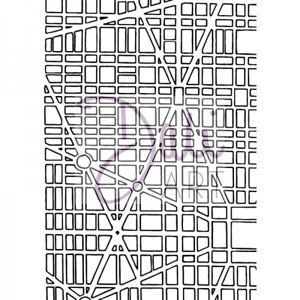 DaliArt - DaliART Clear Stamp Grid Map A6