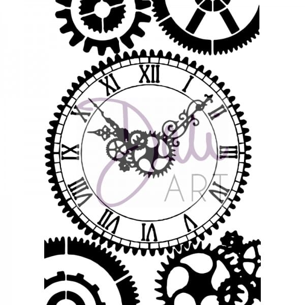 DaliArt - DaliART Clear Stamp Clock Face A6