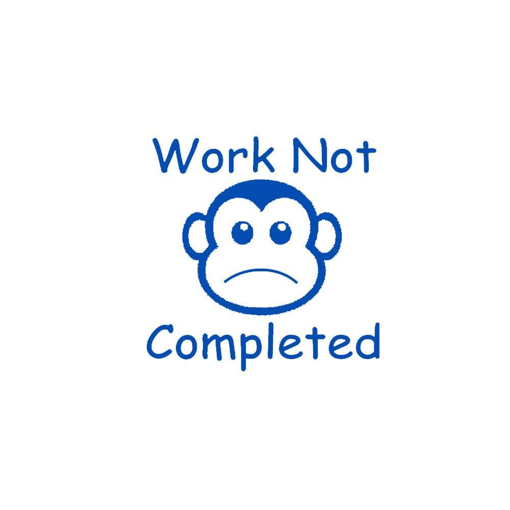 Teacher Marking Stamp Work Not Completed