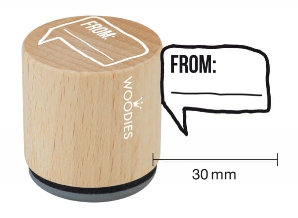Woodies stamp From: