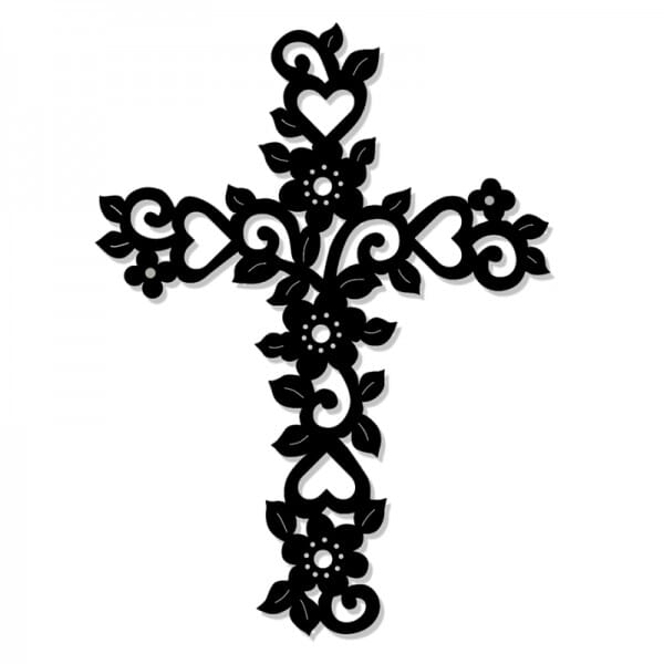 Sue Dix Designs - Filigree Floral Cross Sweet Dixie Die Summer Collection