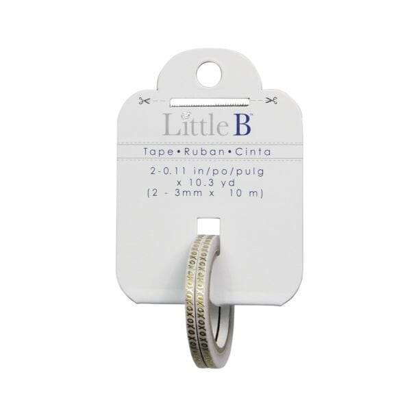 Little B - Gold Foil XO 3mm Tape