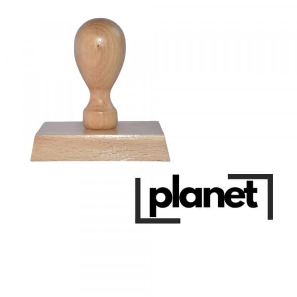 Trodat Wooden Stamp 70x40mm