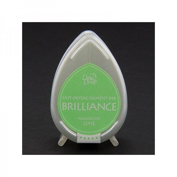 Tsukineko - Pearlescent Lime Brilliance Dew Drop Ink Pad