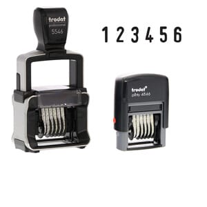 Self inking Number Stamps stamps4u